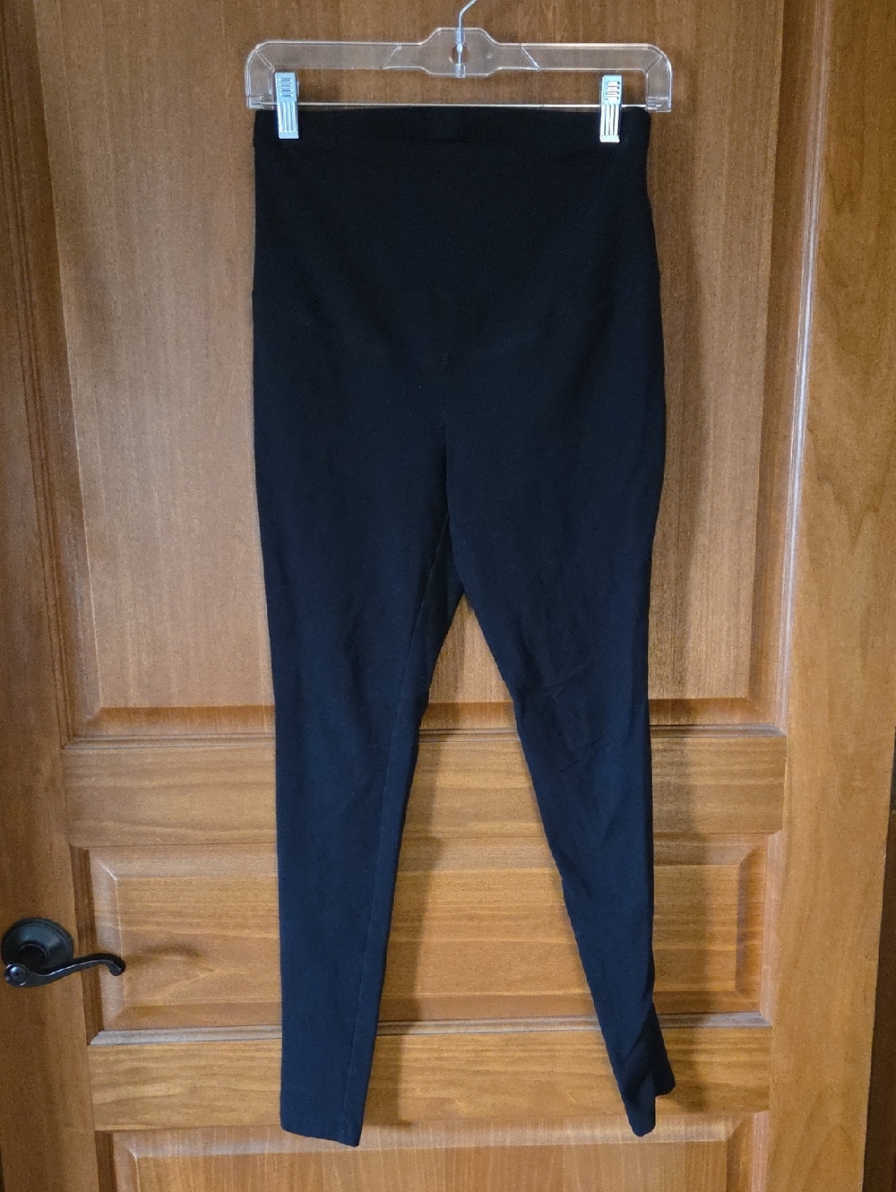 Womens Black Old Navy Maternity Leggings Size Small Minimalist Basic